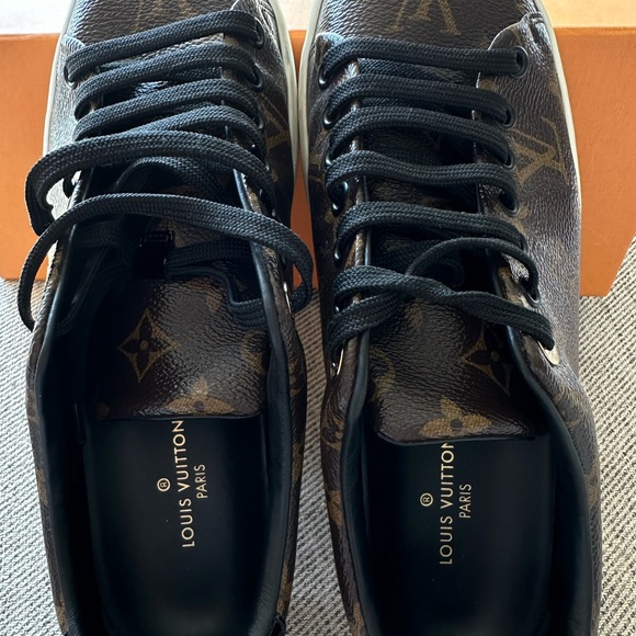 Louis Vuitton Monogram Canvas Patent Leather Front Row Sneakers - Size 38 - Picture 9 of 12